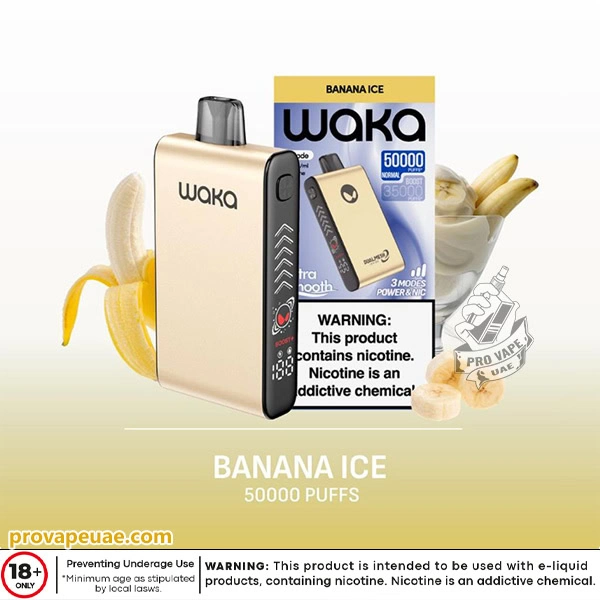 Waka Blade 50000 Puffs Disposable Vape Device in Dubai-Banana Ice