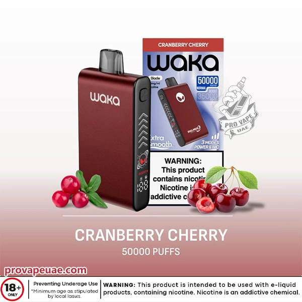 Waka Blade 50000 Puffs Disposable Vape Device in Dubai-Cranberry Cherry