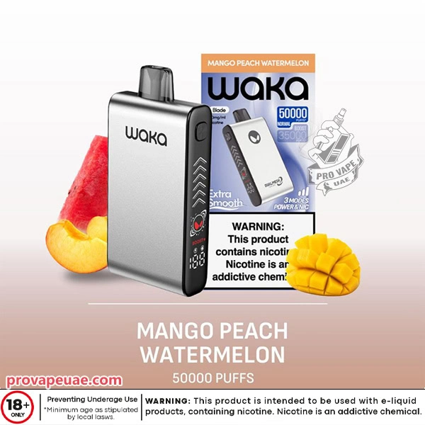 Waka Blade 50000 Puffs Disposable Vape Device in Dubai-Mango Peach Watermelon