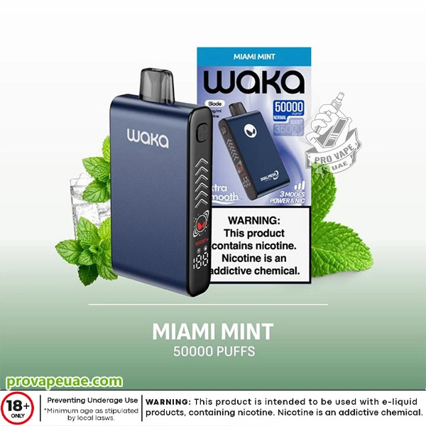 Waka Blade 50000 Puffs Disposable Vape Device in Dubai-Miami Mint