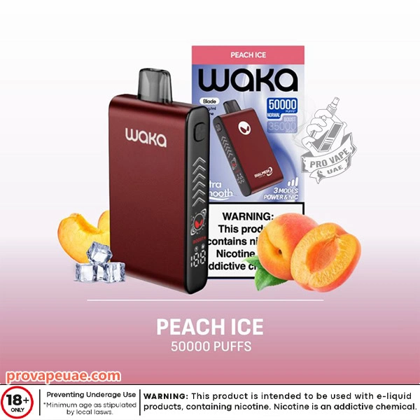 Waka Blade 50000 Puffs Disposable Vape Device in Dubai-Peach Ice