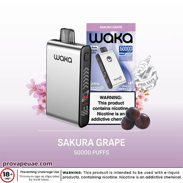 Waka Blade 50000 Puffs Disposable Vape Device in Dubai-Sakura Grape