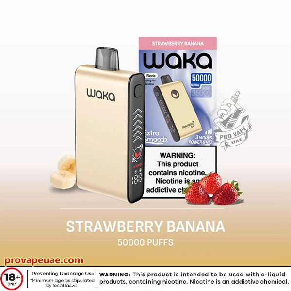 Waka Blade 50000 Puffs Disposable Vape Device in Dubai-Strawberry Banana