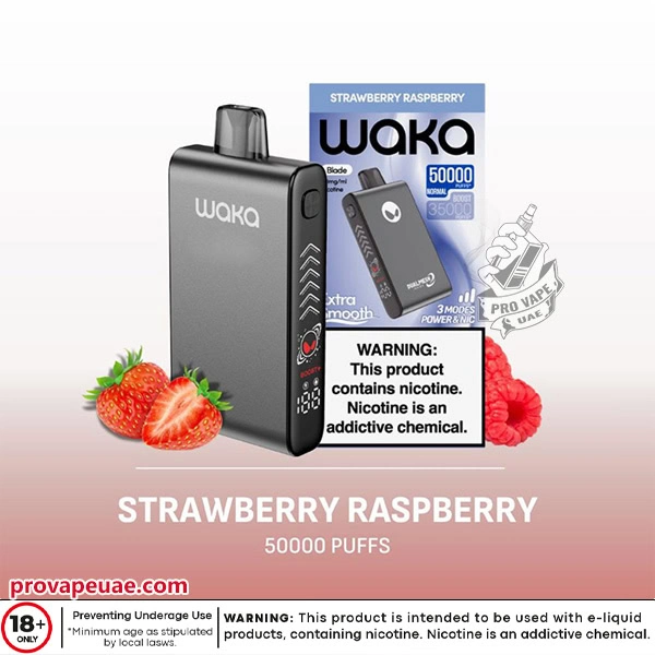 Waka Blade 50000 Puffs Disposable Vape Device in Dubai-Strawberry Raspberry